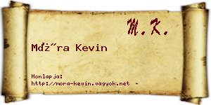 Móra Kevin névjegykártya